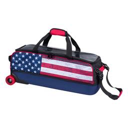 KR Krush Slim Triple Roller Bowling Bag - Dye Sub American Flag