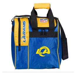 NFL Los Angeles Rams Single Bowling Ball Tote Bag- Navy/Yellow