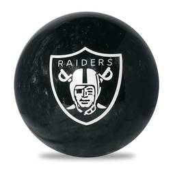 KR Strikeforce NFL Las Vegas Raiders Polyester Bowling Ball - Black/Silver