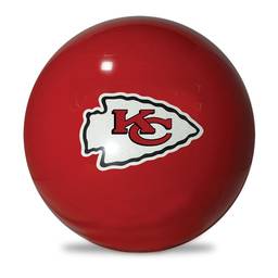 KR Strikeforce NFL Kansas City Chiefs - PRE-DRILLED Polyester Bowling Ball - Red/Yellow