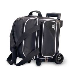 Ebonite Transport Single Roller Bowling Bag- Black