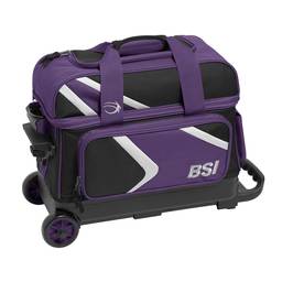 BSI Dash Double Roller Bowling Bag - Black/Purple/White