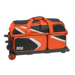BSI Dash Triple Roller Bowling Bag- Black/Orange/White