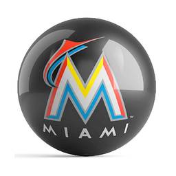 MLB Logo Bowling Ball - Miami Marlins