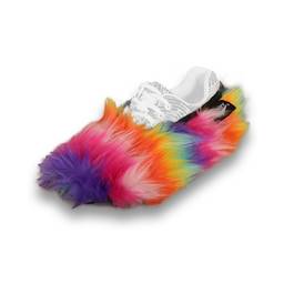 Master Fuzzy Rainbow Ladies Shoe Covers - Medium