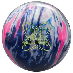 DV8 Violent Collision Bowling Ball - Blue/Silver/Pink