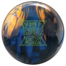 DV8 Trouble Maker Pearl Bowling Ball - Blue/Black/Gold