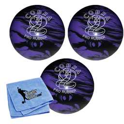 EPCO Duckpin Bowling Ball - Cobra Pro Rubber - Lavender & Black (4 7/8 inch- 3lbs. 8oz.) - 3 Balls