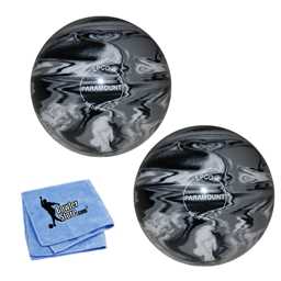 EPCO Duckpin Bowling Balls- Marbleized - Black, White & Grey (5 inch- 3lbs. 8 oz.) 2 Balls