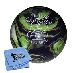 EPCO Duckpin Bowling Ball - Cobra Pro Rubber - Purple, Lime & White (4 7/8 inch- 3lbs. 8oz.) 1 Ball