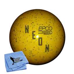 EPCO Duckpin Bowling Ball- Neon Speckled - Yellow (5 inch- 3lbs. 12 oz.) 1 Ball