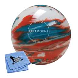 EPCO Duckpin Bowling Ball - Marbleized - Turquoise, Orange & White (4 3/4 inch- 3lbs. 6 oz.) 1 Ball