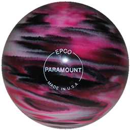 EPCO Duckpin Bowling Ball- Marbleized - Magenta, Black & White (4 3/4 inch- 3lbs. 6 oz.) 1 Ball