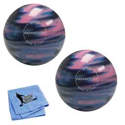 EPCO Duckpin Bowling Balls- Marbleized - Navy, Light Blue & Pink (4 3/4 inch- 3lbs. 8 oz.)2 Balls