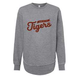 Home of the Tigers Womens Crewneck - Gray