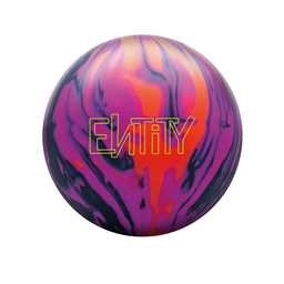 Ebonite PRE-DRILLED Entity Bowling Ball - Black/Magenta/Orange(This item includes a free Bowlerstore Rubber Shammy- Colors will vary for the shammy)
