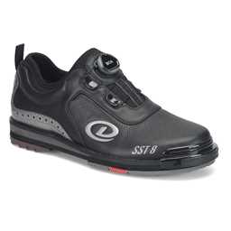 Dexter Mens SST 8 BOA MC Bowling Shoes (For RIGHT AND LEFT HANDED bowlers. Men's shoe sizing) - Black/Pewter