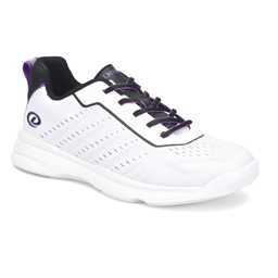 Dexter Womens Trixie Bowling Shoes (For right or left handed bowlers- Universal Slide Soles on both shoes) Bowling Shoes - White/Black/Purple
