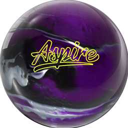 Motiv Pre-Drilled Aspire Bowling Ball  - Purple/Black/Silver(This item includes a free Bowlerstore Rubber Shammy- Colors will vary for the shammy)