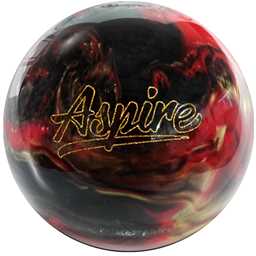 Motiv Pre-Drilled Aspire Bowling Ball  - Black/Red/Gold(This item includes a free Bowlerstore Rubber Shammy- Colors will vary for the shammy)
