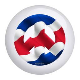 Costa Rica Meyota Flag Bowling Ball