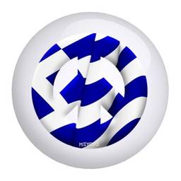 Greece Meyoto Flag Bowling Ball