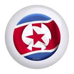 North Korea Meyoto Flag Bowling Ball