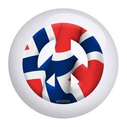 Norway Meyoto Flag Bowling Ball
