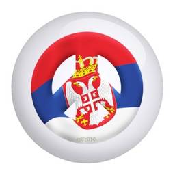 Serbia Meyoto Flag Bowling Ball
