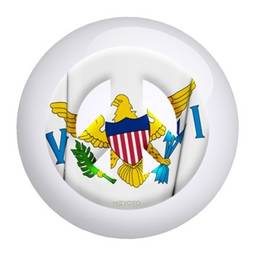 US Virgin Islands Meyoto Flag Bowling Ball