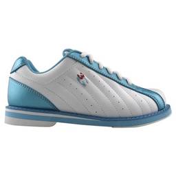 3G Ladies Kicks White/Blue Bowling Shoes