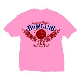 That's How I Roll Bowling T-Shirt- Pink