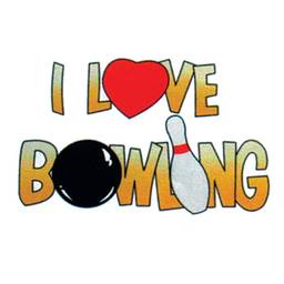 I Love Bowling Towel by Master
