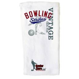 Bowling Strikes Vintage Bowling Towel by Bowlerstore