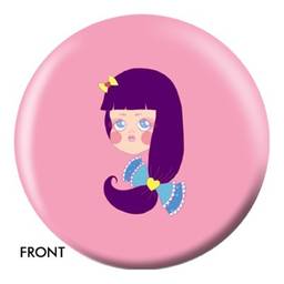 Girl With Purple Hair Designer Bowling Ball