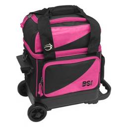 BSI Prestige Single Roller Bowling Bag- Pink/Black