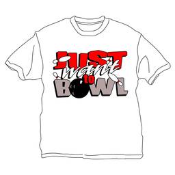 Just Want To Bowl T-Shirt- White