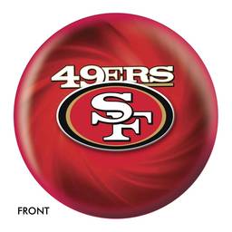 San Francisco 49ers NFL Helmet Logo Bowling Ball