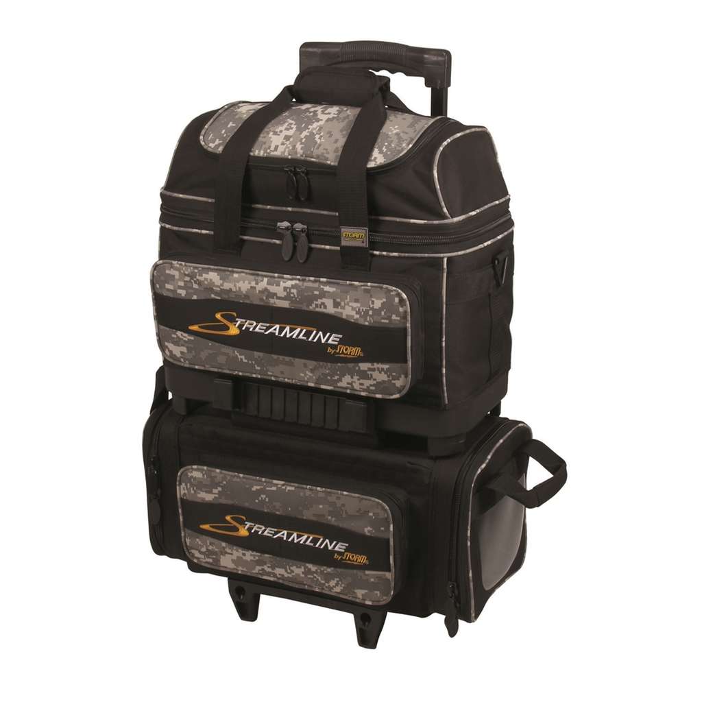 Storm Streamlin E 4 Ball Roller Bowling Bag Black Camo Storm Streamlin E 4 Ball Roller Bowling Bag Black Camo