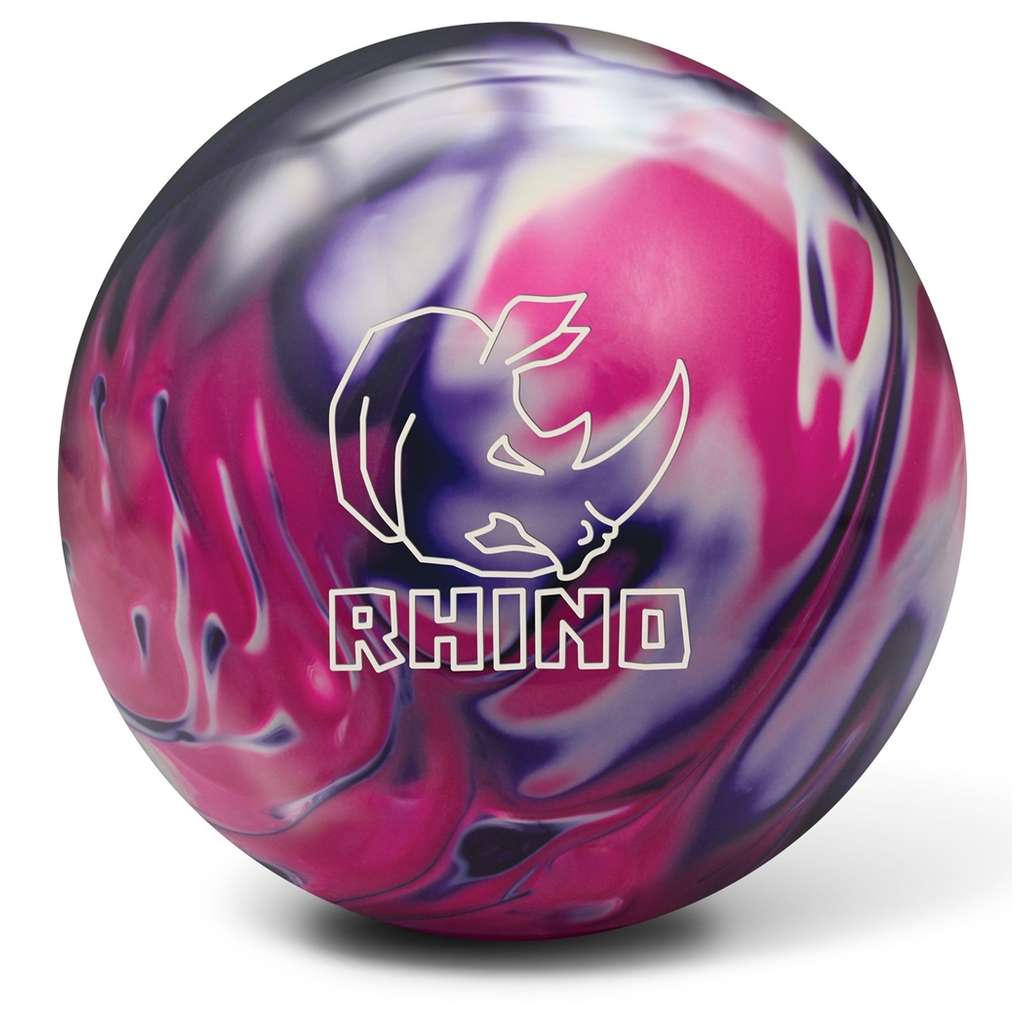 Brunswick Rhino Reactive Bowling Ball Purple Pink White Pearl Free Shipping Entry Level Performance Brunswick Rhino Reactive Bowling Ball Purple Pink White Pearl Free Shipping Entry Level Performance