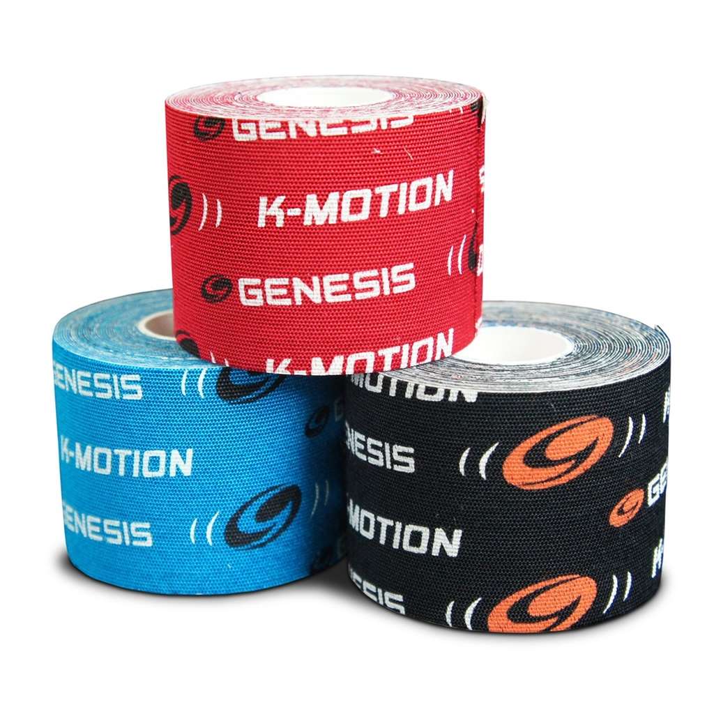 Genesis K-Motion Tape with Copper Infuzion- 3 Color UNCUT Pack