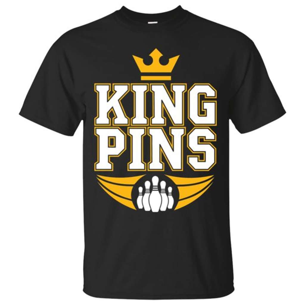 King Pins Bowling T-Shirt- Black