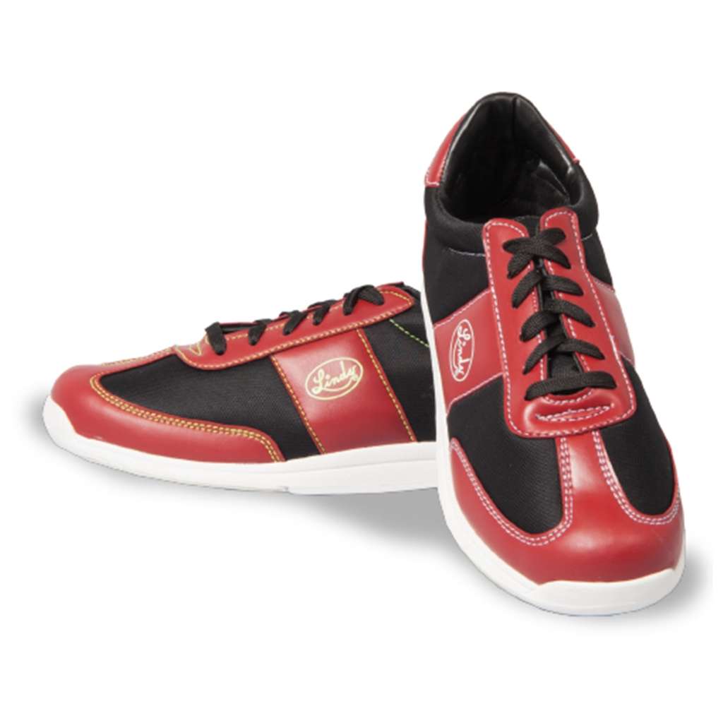 Linds Unisex Hawk Rental Bowling Shoes Red/Black- Laces