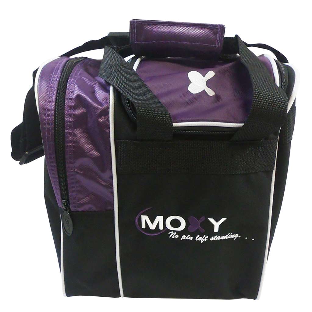 Moxy Strike Single Tote Bowling Bag- Purple/Black