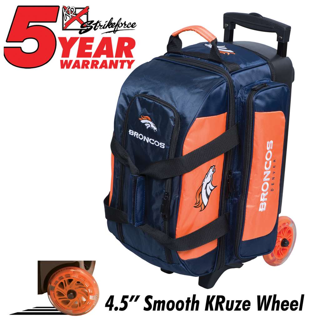 Denver Broncos Double Roller Bowling Bag