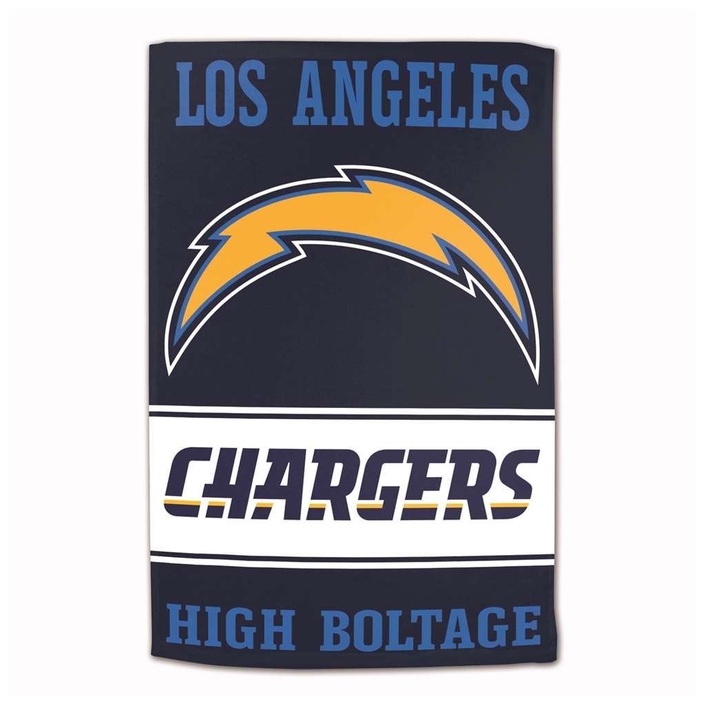 Los Angeles Chargers Sublimated Cotton Towel - 16" x 25"