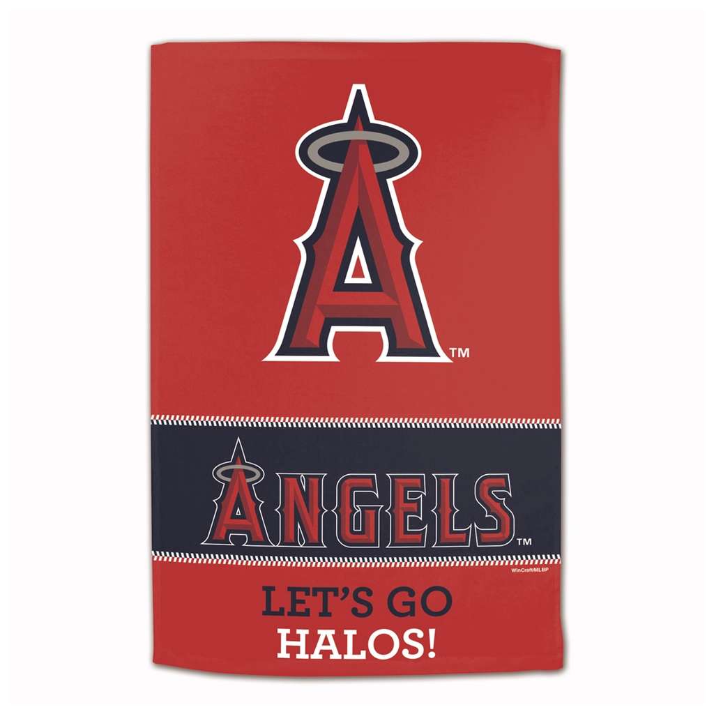 Los Angeles Angels Sublimated Cotton Towel- 16" x 25"