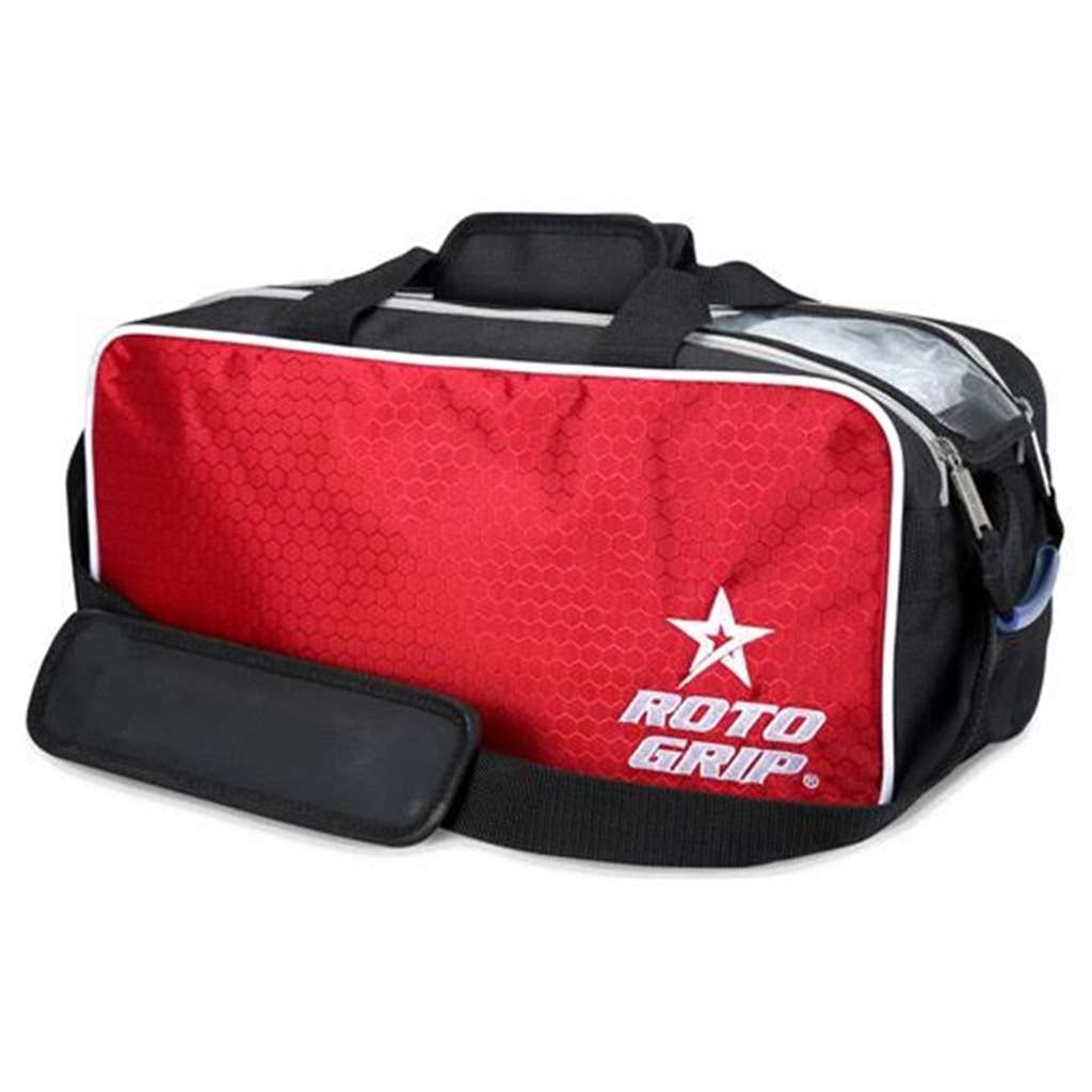 Roto Grip 2 Ball Tote Bowling Bag Black Red Roto Grip 2 Ball Tote Bowling Bag Black Red