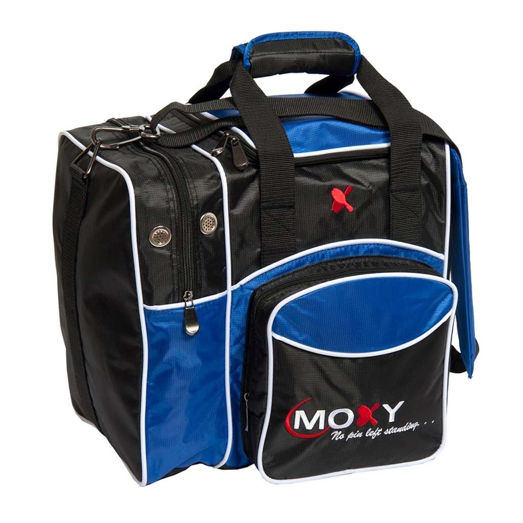 Moxy Candlepin Deluxe Tote Bowling Bag- Royal/Black