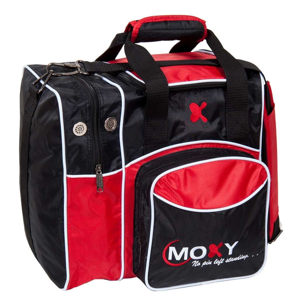 Moxy Duckpin Deluxe Tote Bowling Bag- Red/Black